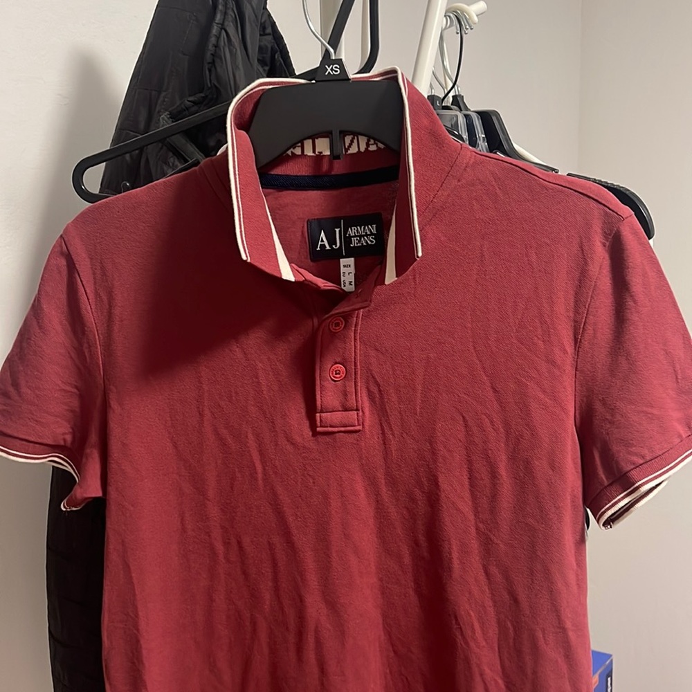 Armani Jeans - Red Polo size M
